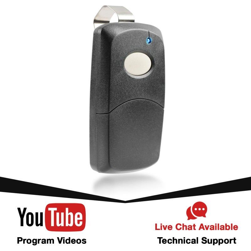 GDR PRO 2 for Multicode 3089 Linear 3089 Garage Door Remote Opener (308911, MCS308911 300mhz) Black - Image 5
